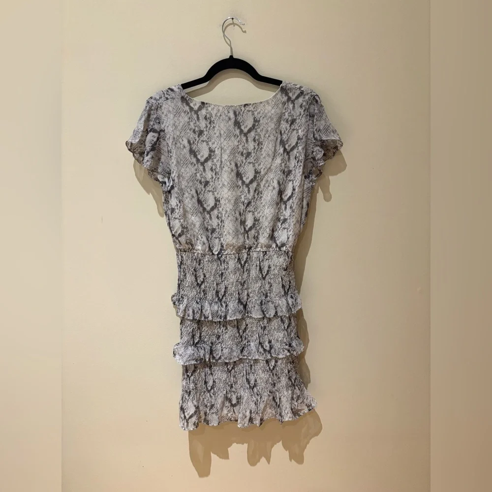 She + Sky Gray Black Mini Dress